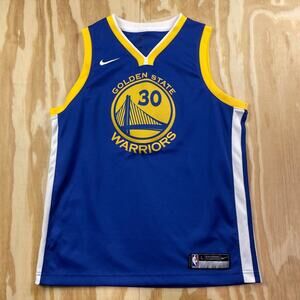 Nike Stephen Curry Golden State Warriors Swingman Jersey–(Fits Men’s S/Youth L)
